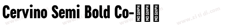 Cervino Semi Bold Co字体转换